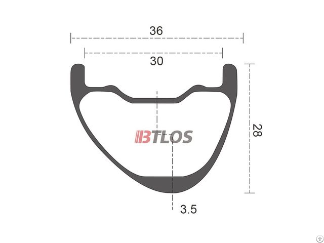 Btlos M I30a Asymmetric 30mm Internal Width Carbon Rim Light Enduro Wheels