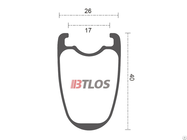 Btlos Rc 40 700c 40mm Depth Tubeless Compatible Carbon Clincher Road Bicycle Rims