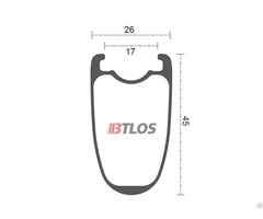 Btlos Rc 45 700c 45mm Deep Clincher Tubeless Carbon Fiber Rims For Cyclocross Bike