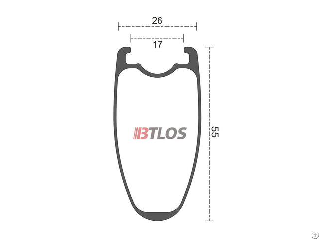 Btlos Rc 55 700c Carbon Road Bike Rims 55mm Deep Clincher 26mm Wide U Shape Tubeless Compatible