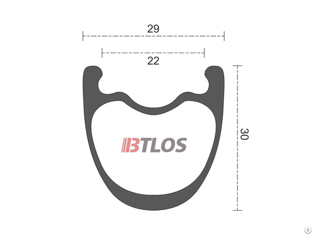 Btlos Gx30 700c 29mm Wide 30mm Deep Clincher Tubeless Compatible Gravel Cyclocross Rims