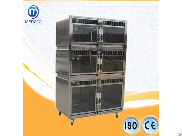 Stainless Steel Pet Display Foster Hospitalization Hospital Veterinary Cage Me02