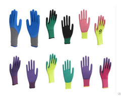 Two Colors Pvc Gloves