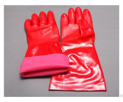 Pvc Terry Dip Thicken Work Gloves