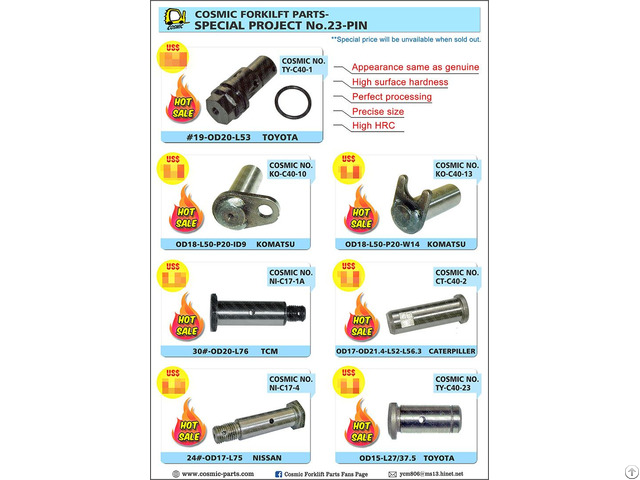 Cosmic Forklift Parts Special Project No 23 Pin