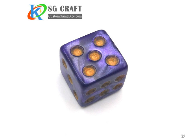 Colored Plastic Spots Dice