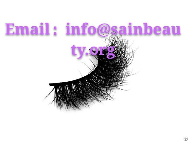 Oem Makeup Wispy False 3d Mink Eyelashes With Custom Box