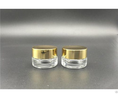 China High Quality Cosmetic Round Jar Screw Neck Press Glass Bottle 4g Wholesale