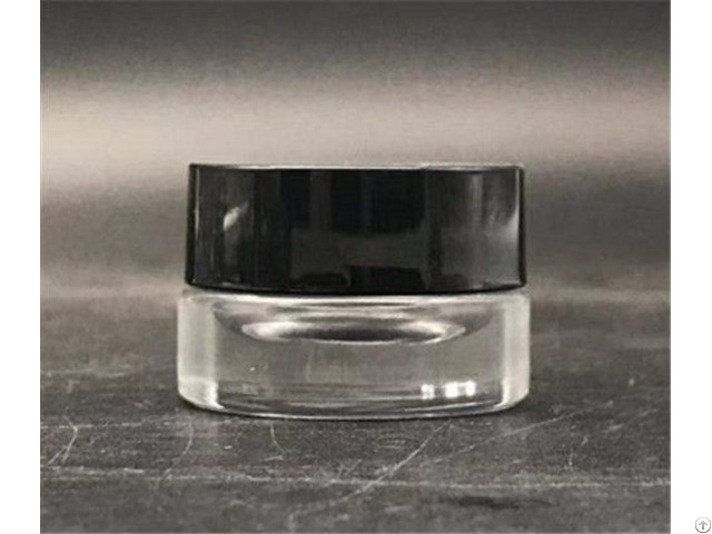 Low Price Customized Cosmetic Round Jar Screw Neck Press Glass Bottle 3g