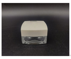 Custom Design Cosmetic Square Type Jar Screw Neck Glass Bottle 15g Wholesale