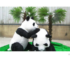 Life Size Realistic Animatronic Panda Model For Park