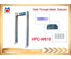Ip68 Waterproof Hpc W618 Zone Infrared Door Frame Archway Walk Through Metal Detector