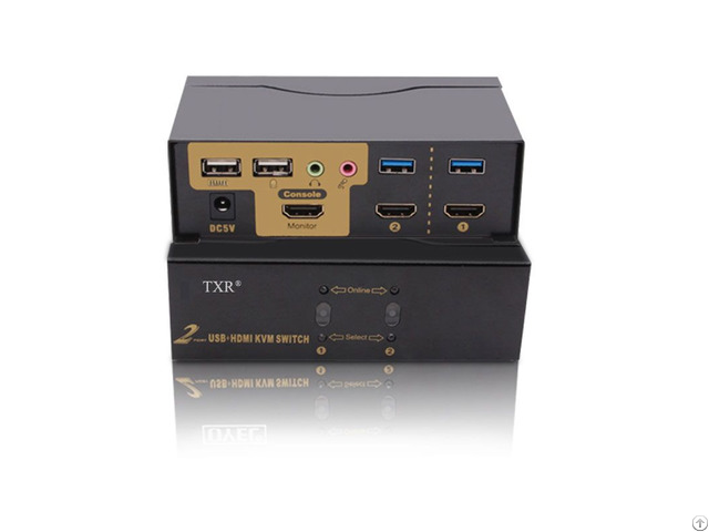 Txr 4k 2port Automatic Usb Hd Mi Kvm Switch Box