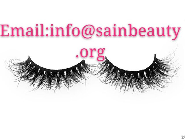 27mm 5d Dramatic Mink Lashes Real Fur Strip Eyelashes