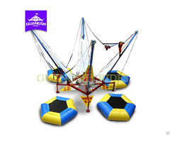 Outdoor Indoor Playground Equipment Bungee Inflatable Trampoline For Children And Adults