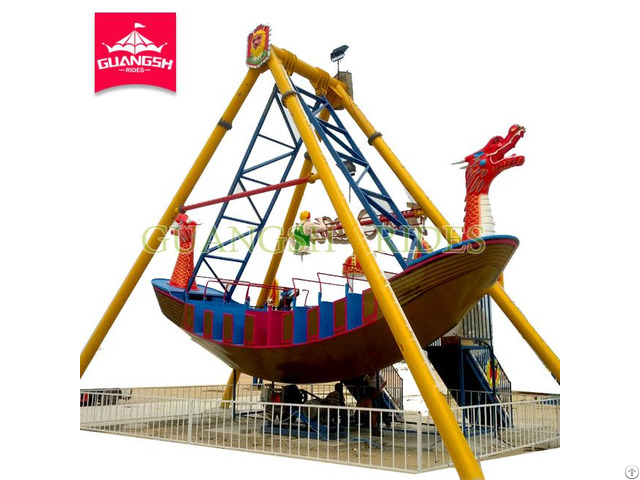 Factory Supply Outdoor Theme Park Thrilling Equipment Pirate Ship Rides Swing Boat