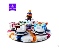 Amusement Park Family Ride Rotation Led Light Coffee Cup And Saucer Kit For Sale