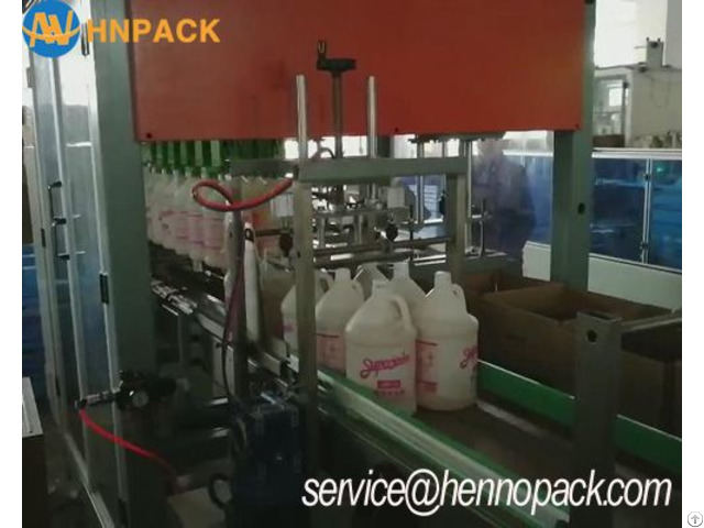 Finger Type Carton Packing Machine For Detergent Bottle Case Packer