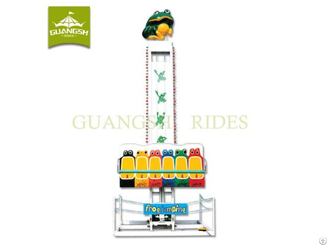 Kids Amusement Park Mechanical Game Frog Jumping Star Ride For Sale