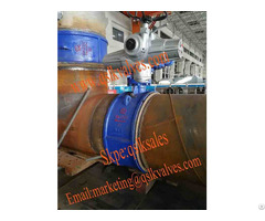 Motorized Welding Type Wcb Metal Seated Butterfly Valve For Heating Power Industry
