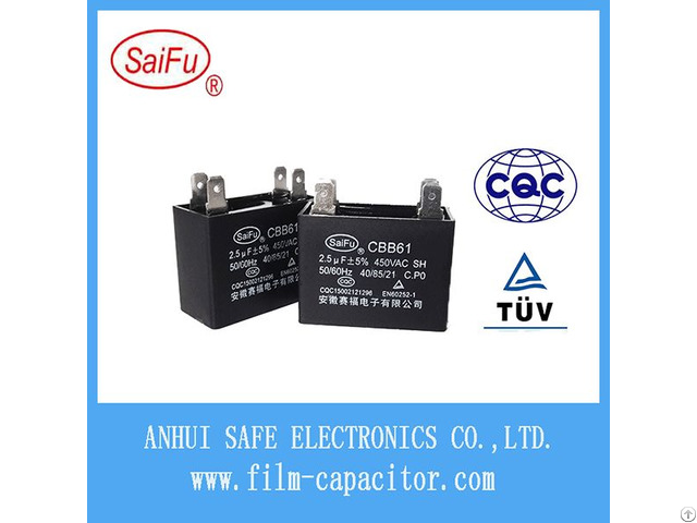 Cbb61 Ac Electric Fan Capacitor