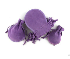 Purple Gourds Velvet Jewelry Pouch