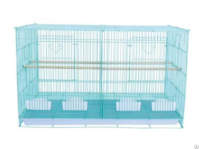 Pet Things Supplier Birds Play Steel Wire House With Divider Enough Flight Space