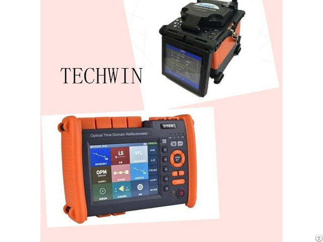 Techwin Fusion Splicer And Otdr For Optic Fiber Cable Project