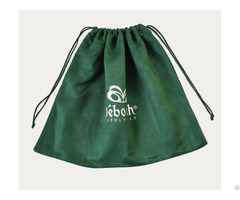 Emerald Suede Drawstring Dust Bag For Shoes Handbag
