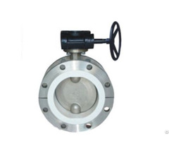 Ptfe Full Lined Flanged Butterfly Valve D341f