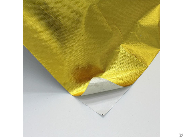Fire Resistant Adhesive Gold Reflective Film For Heatshield Barrier
