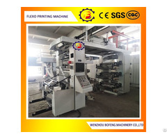 Six Color Stack Type Paper And Plastic Film Flexo Printing Machine