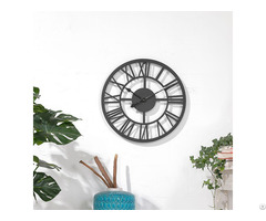 Oversized Roman No Metal Wall Clock