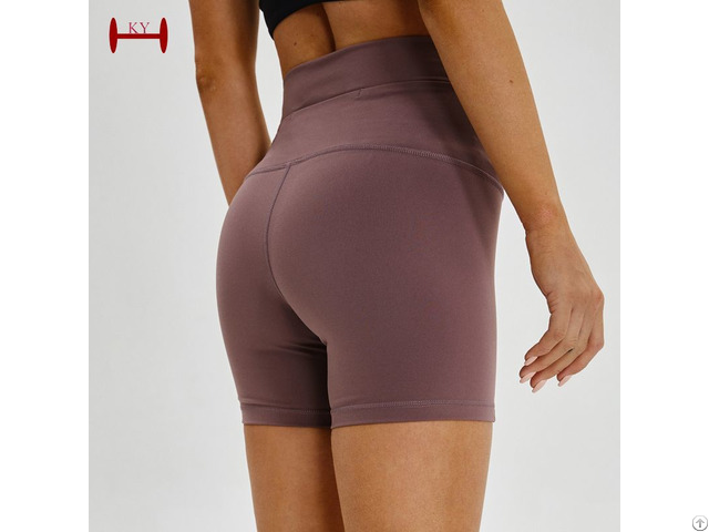 Wholesale Custom Make Women Gym Fitness Shorts Workout Wear Manufacturer