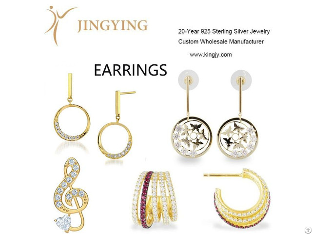 Sterling Silver Earrings Fine Jewelry Wholesale Manufacturer