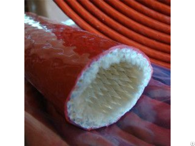 Silicone Fiberglass Braided Fire Retardant Hose Protector