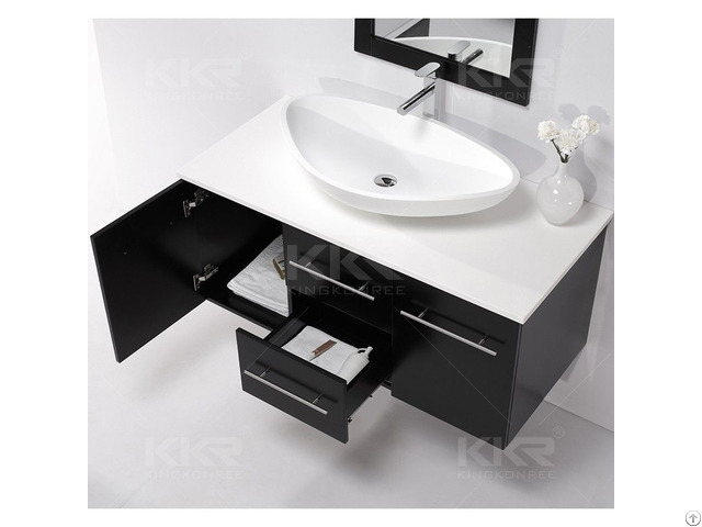 Commercial Modern Luxury French Antique Bamboo Bathroom Vanity Cabinets