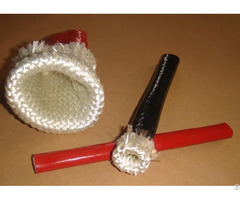 Silicone Coated Fiberglass High Temperature Braided Sleeving For Hose Cable Wire Protection