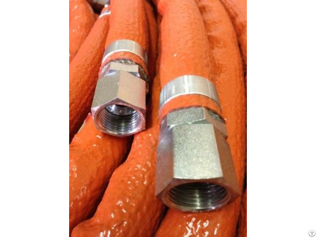 Silicone Fiberglass High Temperature Fire Sleeve For Hose Cable Wire Tube Line Protection