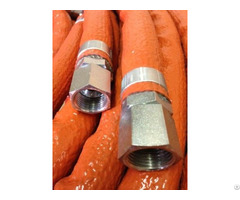 Silicone Fiberglass High Temperature Fire Sleeve For Hose Cable Wire Tube Line Protection