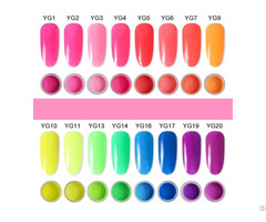 Colorful Rainbow Neon Color Dipping Powder