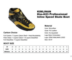 Kimlinan Kim H23 Professional Inline Speed Skate Boot Manufacture