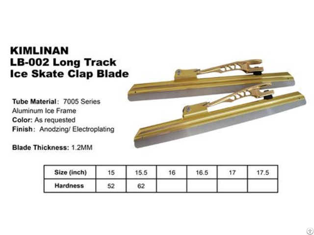 High Quality Kimlinan Lb 002 Long Track Ice Skate Clap Blade