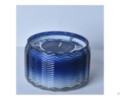 China Wholesale Home Decor Luxury Lavender Candle Glass Jar With Painting