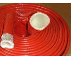 Silicone Rubber Coated Fiberglass High Temperature Hose Firesleeve For Heat Insulation