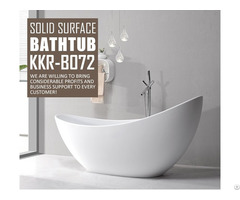 China Pure White Solid Surface Hot Tub Sitting Shower Room And Bathtub