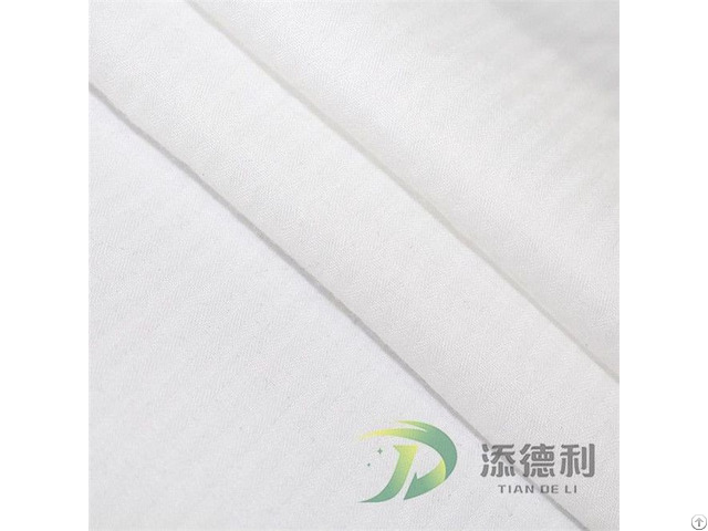 Cotton Herringbone Bleached Fabric