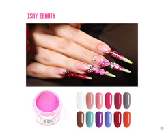 Popular Colors Nails Acrylic Powder Wihout Lamp Cure Air Dry For Nail Salon