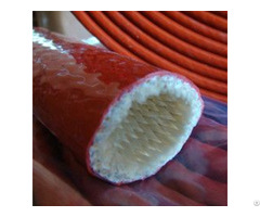 Silicone Coated Glass Fiber Fiberglass Thermal Sleeve For Hose Line Wire