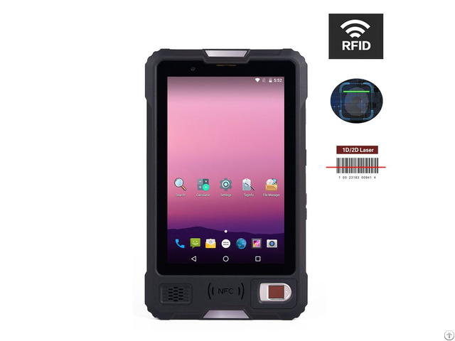 Rugged Android Tablet Pc 8 Inch Waterproof Fingerprint Reader Pda Handheld Mobile Terminal 4g Uhf Rf